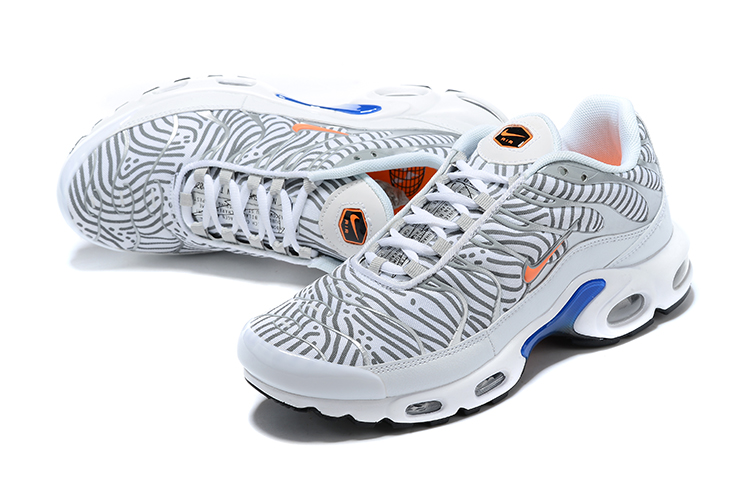 Nike Air Max Plus LX Zebra White Orange Blue Shoes